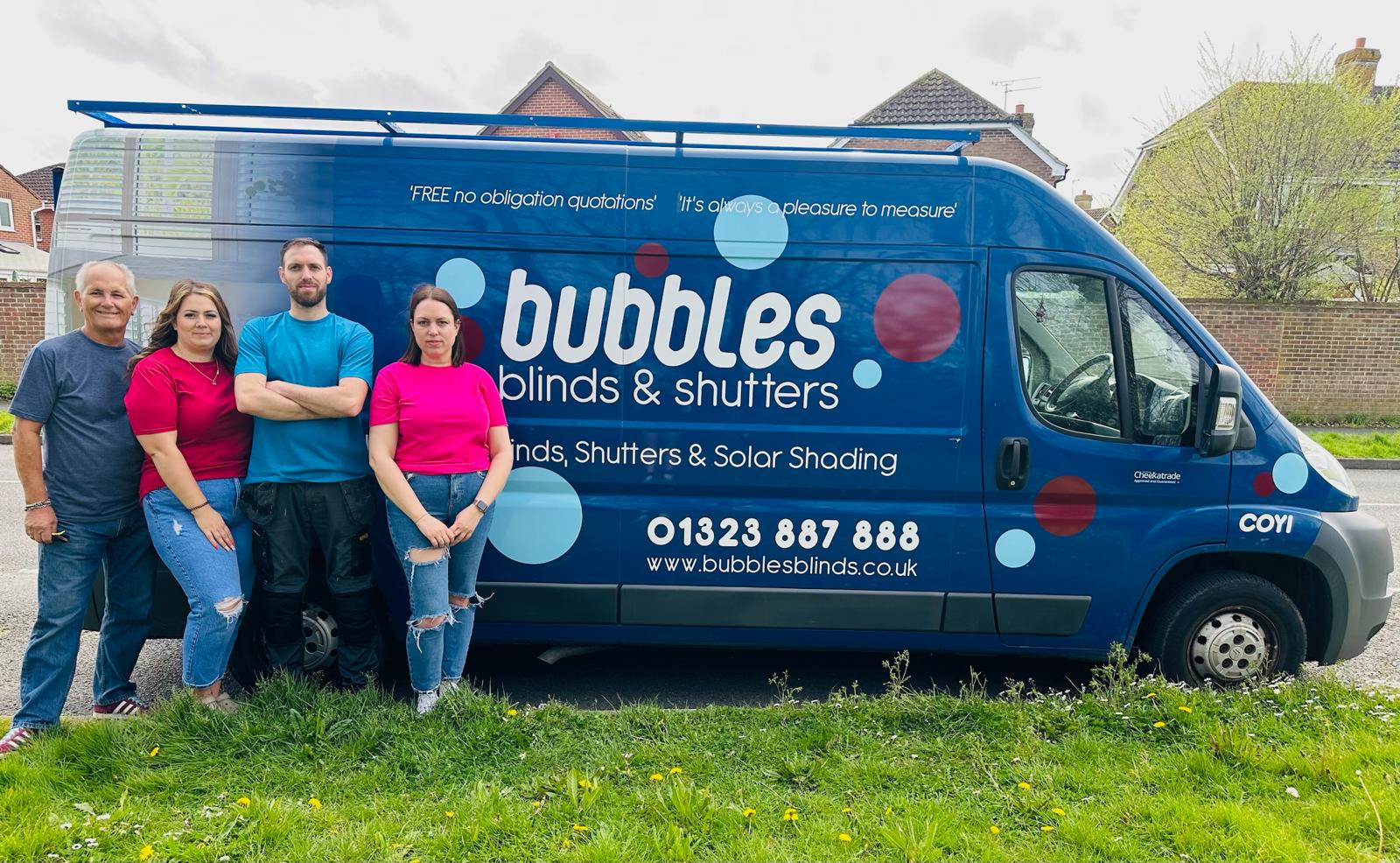 The Bubbles Blinds & Shutters family team